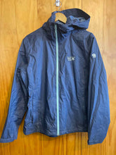 Load image into Gallery viewer, Women Size Large Mountain Hardwear Navy Women's Rain Jacket