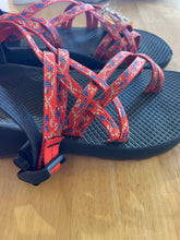 Load image into Gallery viewer, Shoe Size 10 Chaco Orange Sandals