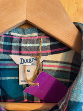 Load image into Gallery viewer, Size Medium Duluth Trading Blue Women's Flannel