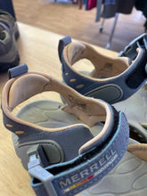 Load image into Gallery viewer, Shoe Size 6 Merrell Blue Sandals