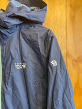 Load image into Gallery viewer, Women Size Large Mountain Hardwear Navy Women's Rain Jacket