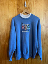Load image into Gallery viewer, Size 2X Top Stitch Blue Women's Sweater & Sweatshirt
