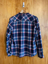 Load image into Gallery viewer, Size Medum Tall Dickies Blue Women&#39;s Flannel
