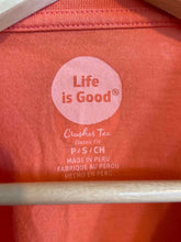 Load image into Gallery viewer, Size S Life is Good Orange Women's Short Sleeve Shirt
