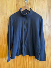 Load image into Gallery viewer, Size XL Lands End Black Women's Fleece Sweatshirt
