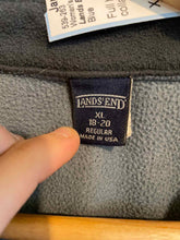 Load image into Gallery viewer, Size XL Lands End Blue Women&#39;s Fleece Sweatshirt
