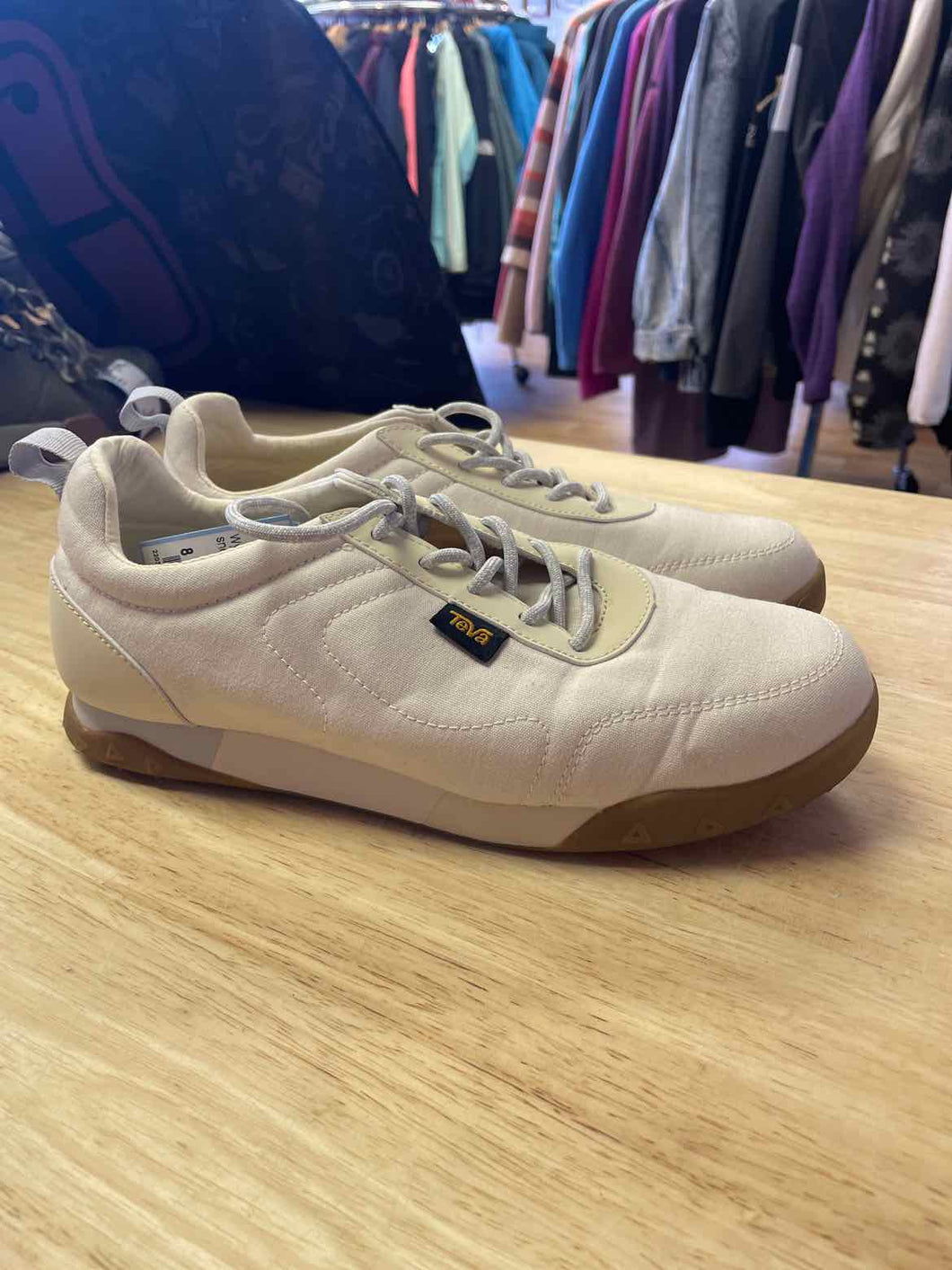 Shoe Size 8 Teva Cream Shoes