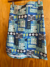 Load image into Gallery viewer, Size Medium Rip Skirt Blue Print Skirt
