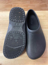 Load image into Gallery viewer, Shoe Size 10 Crocs Black Clogs
