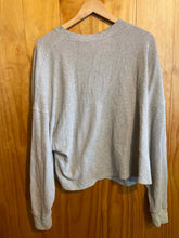 Load image into Gallery viewer, Size Small Abercrombie &amp; Fitch Grey Women's Long Sleeve Shirt
