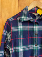 Load image into Gallery viewer, Size XS Duluth Trading Navy Women's Flannel
