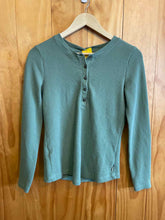 Load image into Gallery viewer, Size S Eddie Bauer Green Print Women's Long Sleeve Shirt
