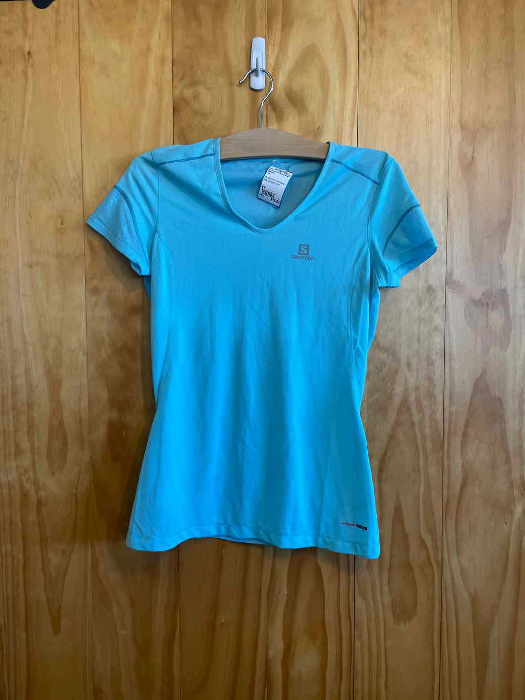 Size XS Salomon Teal Women's Short Sleeve Shirt