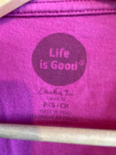 Load image into Gallery viewer, Size S Life is Good Pink Women's Short Sleeve Shirt
