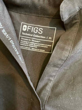Load image into Gallery viewer, Size XL Figs Black Women&#39;s Short Sleeve Shirt
