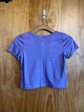 Load image into Gallery viewer, Size 6 Lululemon Purple Women&#39;s Short Sleeve Shirt
