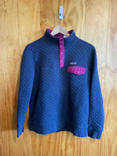 Load image into Gallery viewer, Size S Patagonia Navy Women's Fleece Sweatshirt
