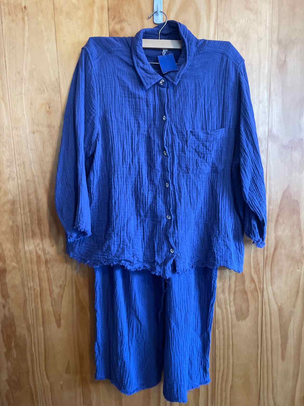 Size L Jessica Simpson Blue Matching Set