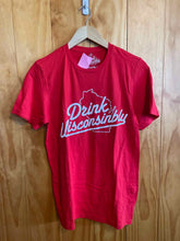 Load image into Gallery viewer, Size S Drink Wisconsinbly Red Women's Short Sleeve Shirt
