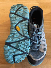 Load image into Gallery viewer, Shoe Size 7.5 Merrell Blue Hiking Shoes
