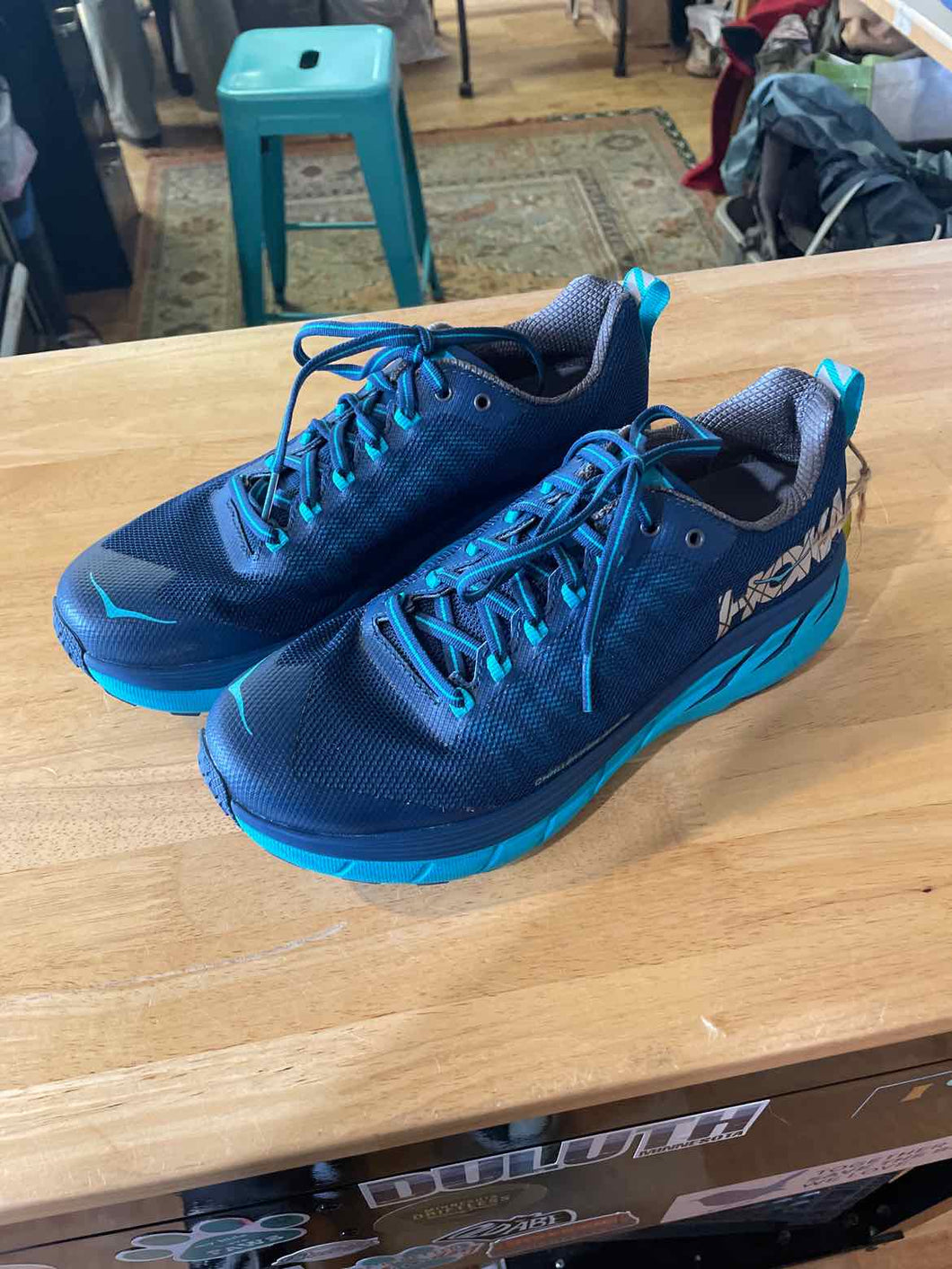 Women's Shoe Size 7.5 Hoka Navy Trail Running Shoes