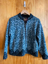 Load image into Gallery viewer, Size Medium Icelandic Design Teal Women's Sweater &amp; Sweatshirt
