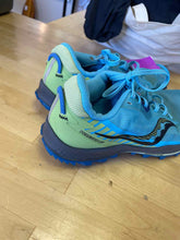 Load image into Gallery viewer, Women&#39;s Shoe Size 9 Saucony Light Blue Trail Running Shoes
