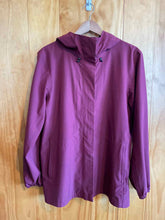 Load image into Gallery viewer, Women Size Medium Lands End Maroon Women's Rain Jacket

