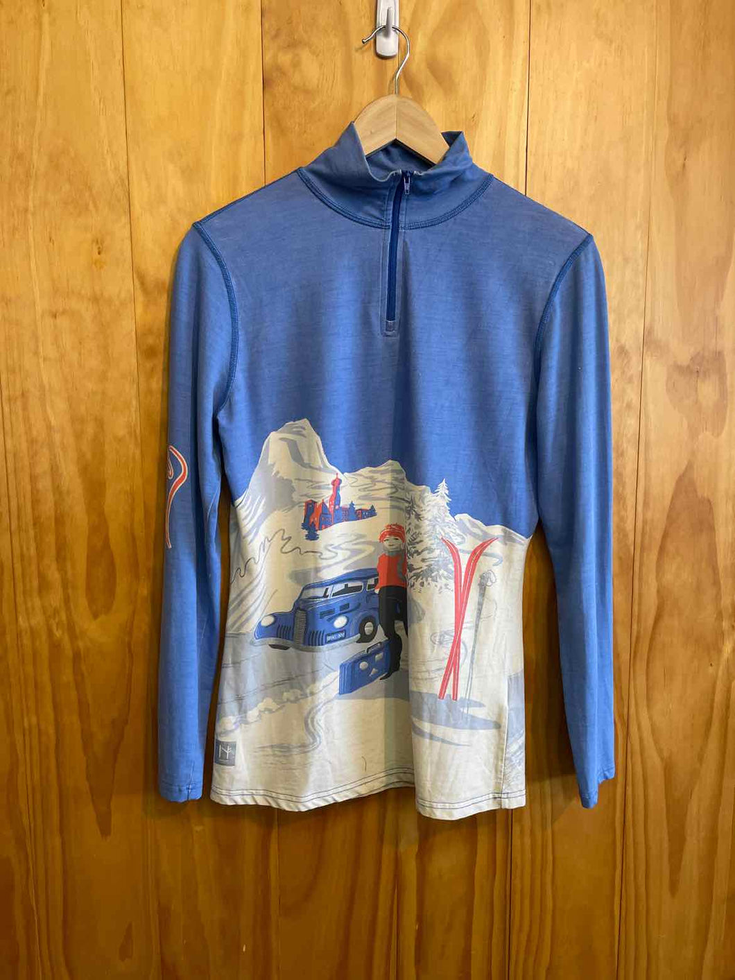 Size Medium Neve Blue Women's Long Sleeve Shirt