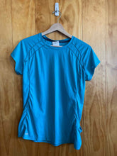 Load image into Gallery viewer, Size Large Outdoor Research Blue Women's Short Sleeve Shirt
