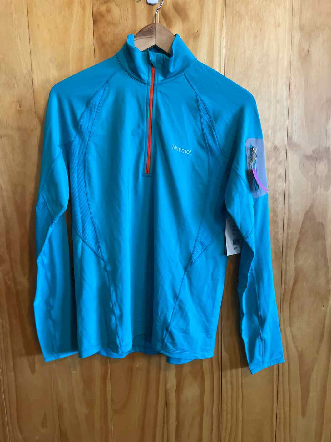 Size Medium Marmot Light Blue Women's Long Sleeve Shirt