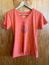 Load image into Gallery viewer, Size S Life is Good Orange Women's Short Sleeve Shirt
