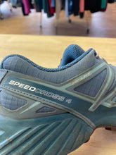 Load image into Gallery viewer, Women&#39;s Shoe Size 8.5 Salomon Blue Trail Running Shoes

