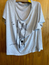 Load image into Gallery viewer, Size XX-Large Marushka Light Gray Women's Short Sleeve Shirt
