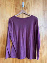 Load image into Gallery viewer, Size X-Large Eddie Bauer Maroon Women&#39;s Long Sleeve Shirt
