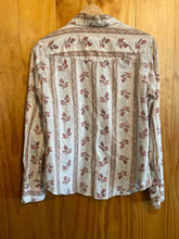 Load image into Gallery viewer, Size Large Lucky Brand White Print Women&#39;s Flannel
