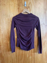 Load image into Gallery viewer, Size S Athleta Maroon Women&#39;s Long Sleeve Shirt
