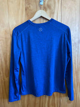 Load image into Gallery viewer, Size S Life is Good Navy Women's Long Sleeve Shirt
