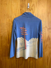 Load image into Gallery viewer, Size Medium Neve Blue Women&#39;s Long Sleeve Shirt
