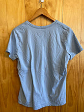 Load image into Gallery viewer, Size L Life is Good Light Blue Women's Short Sleeve Shirt
