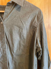 Load image into Gallery viewer, Size XL Petite Eddie Bauer Dark Green Women's Long Sleeve Shirt
