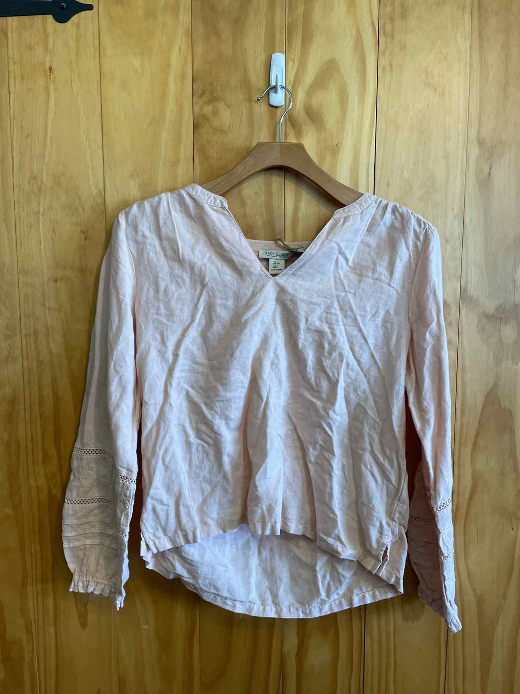 Size L Rachel Zoe Pink Women's Long Sleeve Shirt