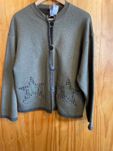 Load image into Gallery viewer, Size Large Lee Olive Women's Cardigan
