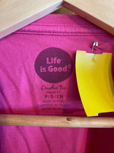 Load image into Gallery viewer, Size S Life is Good Pink Women's Short Sleeve Shirt
