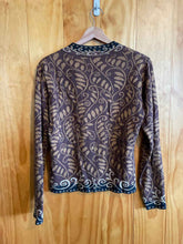 Load image into Gallery viewer, Size Medium Icelandic Design Brown Women's Long Sleeve Shirt

