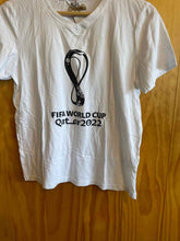 Load image into Gallery viewer, Size M Fifa World Cup White Women's Short Sleeve Shirt
