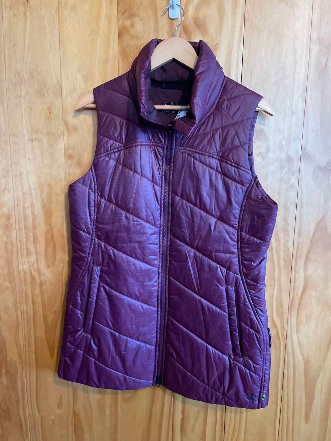 Size L Smart Wool Magenta Women's Vest