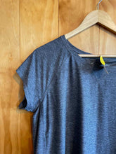 Load image into Gallery viewer, Size L Eddie Bauer Grey Women's Short Sleeve Shirt
