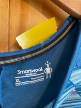 Load image into Gallery viewer, Size XL smartwool Blue Women's Short Sleeve Shirt
