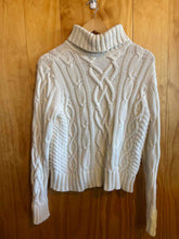 Load image into Gallery viewer, Size M Lands End White Women&#39;s Sweater &amp; Sweatshirt
